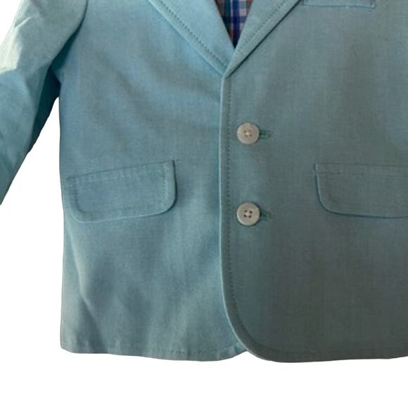 Starting Out 3PC Set, Plaid Button Up, Blue Jacket, White Pants, Size 18MO, NWT! - Picture 3 of 6
